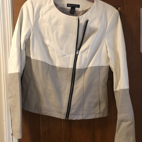 INC Faux Leather Jacket, large - Picture 13 of 16